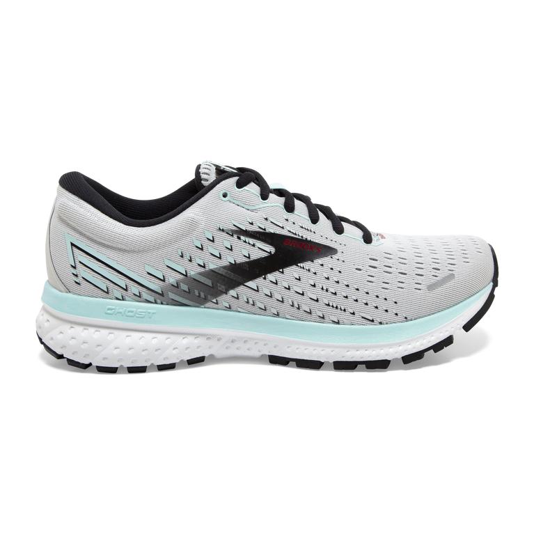 Brooks Women's Ghost 13 Road Running Shoes - Grey/Fair Aqua/Black (ZWKB10283)